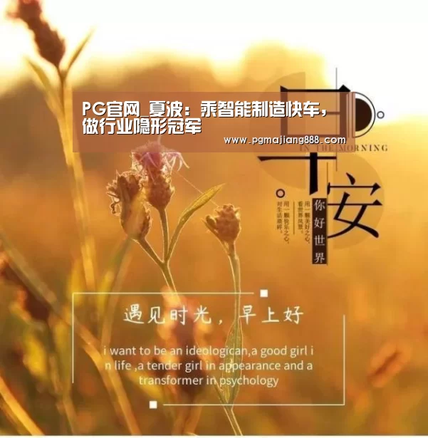 PG官网_夏波:乘智能制造快车,做行业隐形冠军(图3) PG电子游艺
